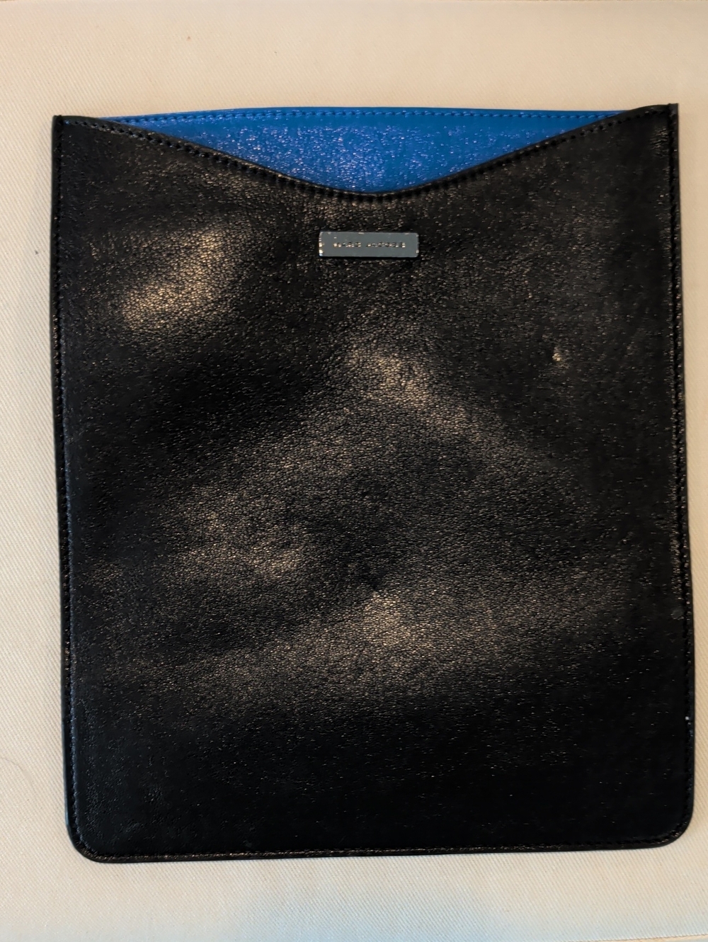 Marc Jacobs Black Leather Tablet Sleeve Case Cover